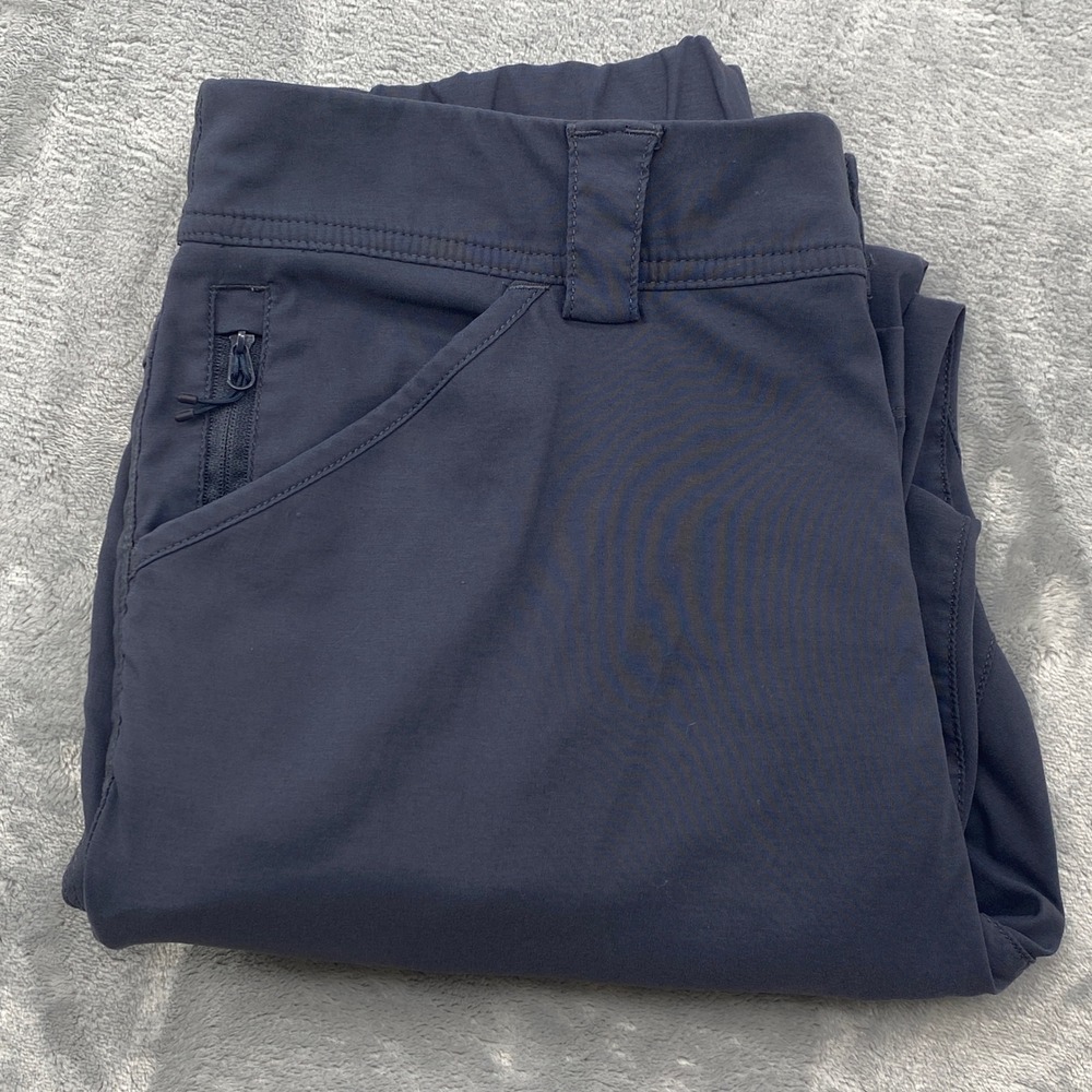 Duluth Trading Co Dry on the Fly Cargo Pants Gray Women 10x29 Hiking Stretch